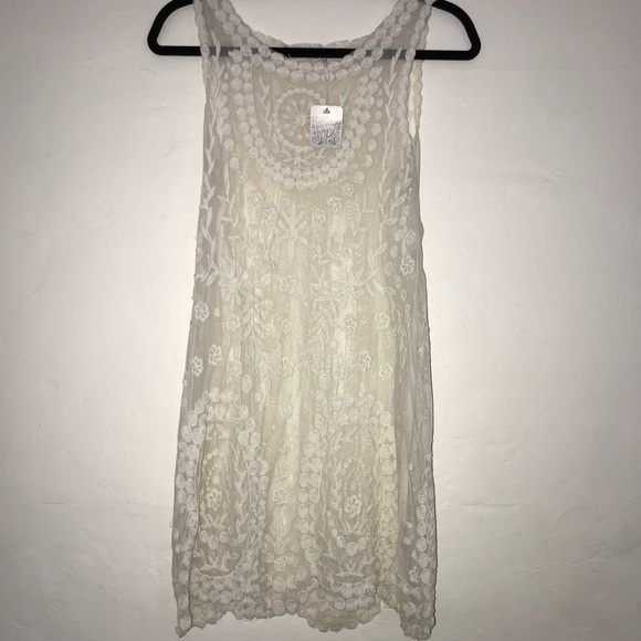 Free People Net Embroidered Lace Dress - Picture 4 of 8